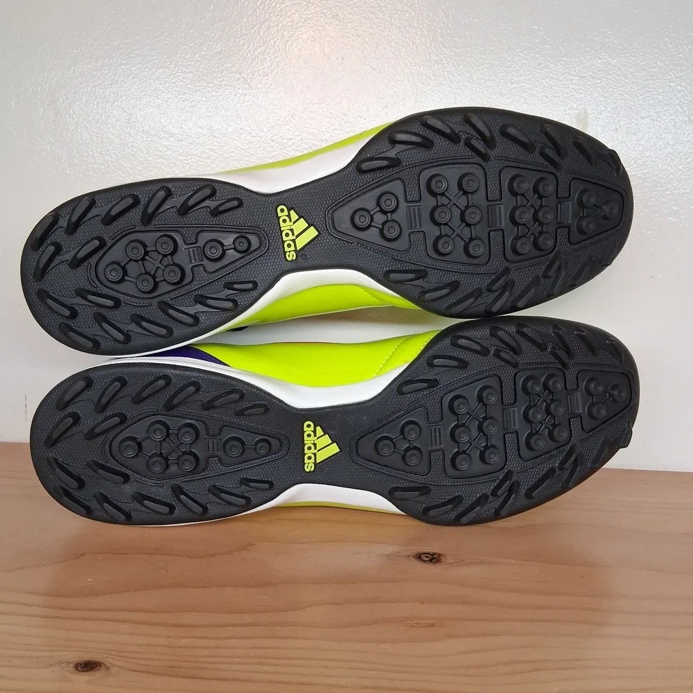 Adidas F50 TRX F10 Indoor Soccer Shoes Men's Size 12 Neon Yellow Purple